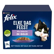 Felix Kattenvoer Nat in Gelei Elke Dag Feest Mix Selectie 24 x 85 gr