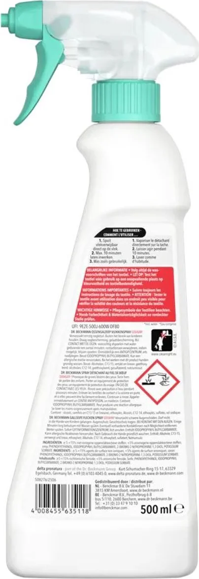 Dr Beckmann Ossengalzeep Vlekkenspray 500ML