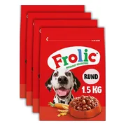 4x Frolic Hondenvoer Droog Rund 1,5 kg