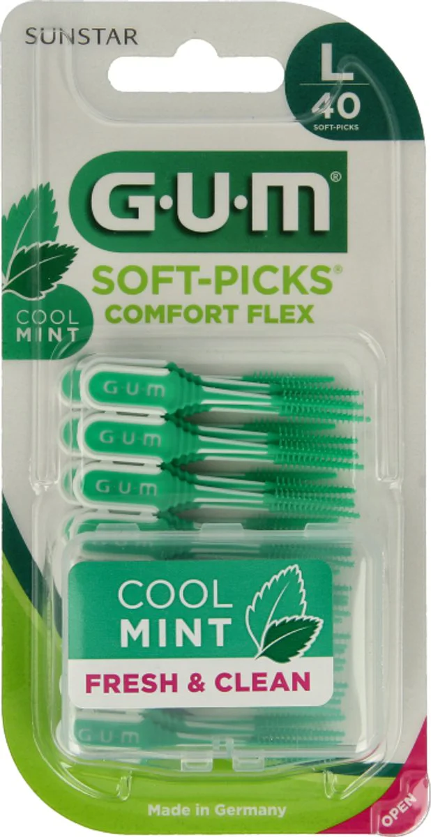 GUM Soft Picks Comfort Flex Cool Mint Large 40ST