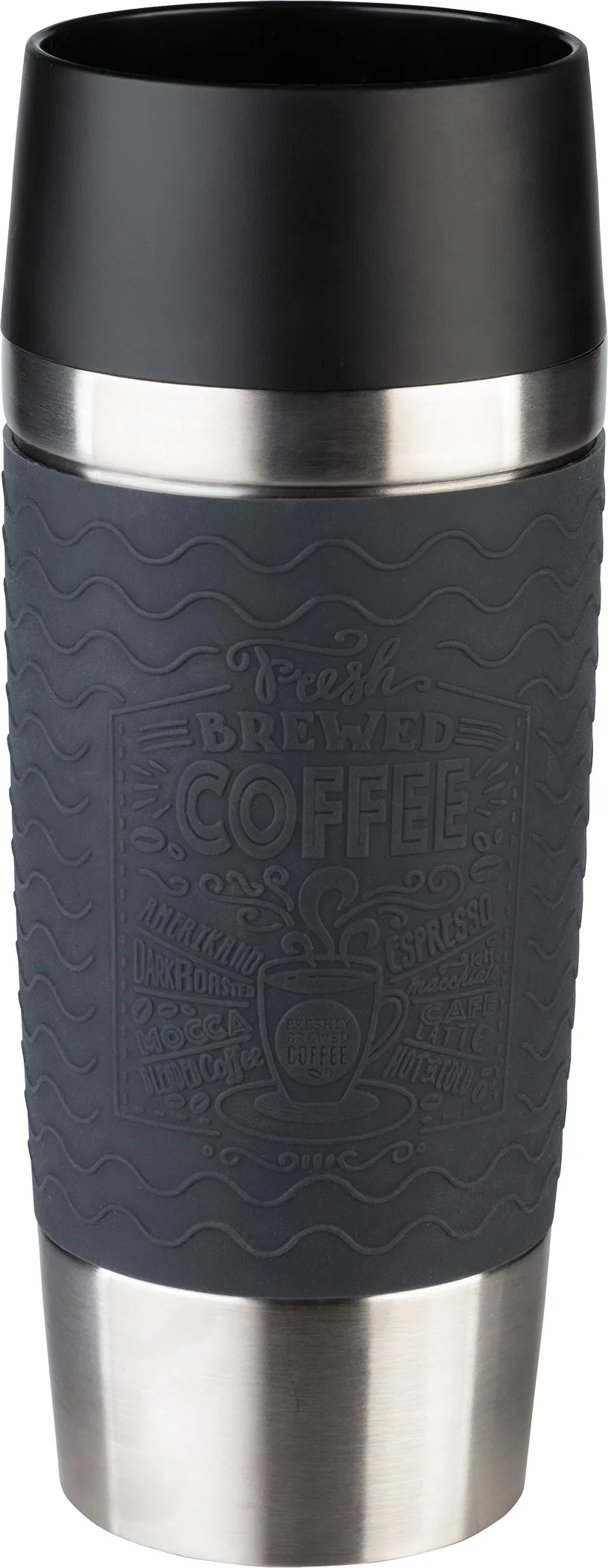 TEFAL Thermosbeker Travel Mug Essential 360 ml (Donkergrijs)