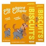 3x Edgard & Cooper Adult Biscuit Banaan & Pinda 400 gr