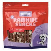 Braaaf Hondensnack Rol Sticks Lam - Vis 12 cm 250 gr