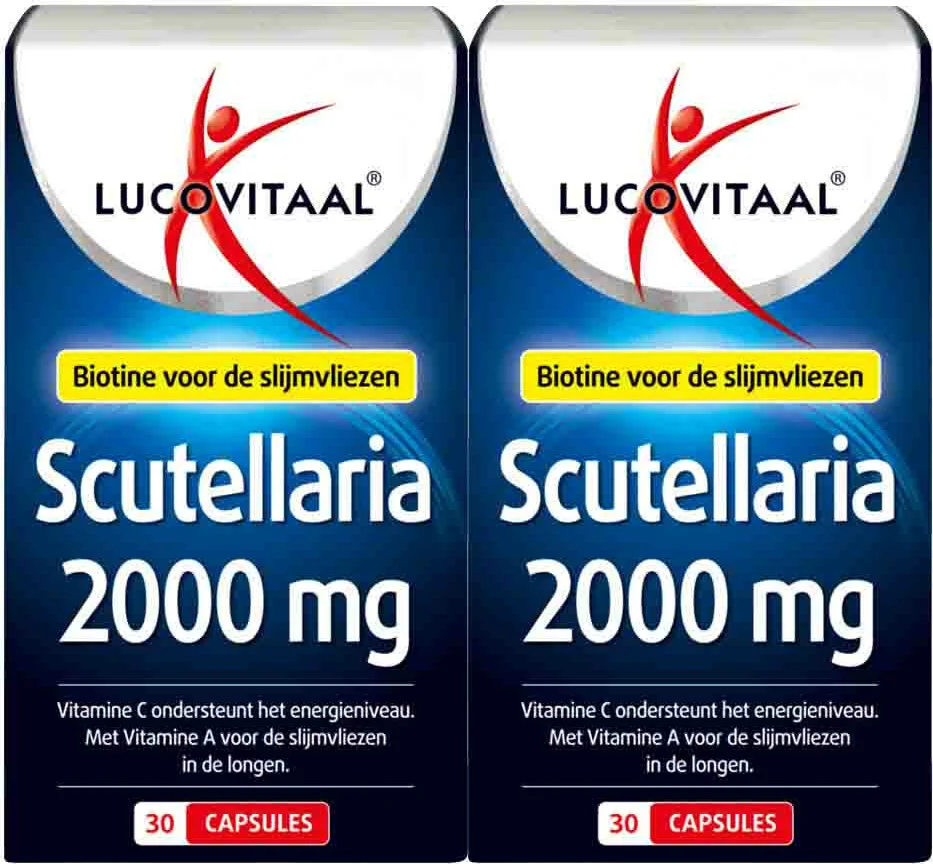 2x Lucovitaal Scutellaria 2000 mg 30 capsules