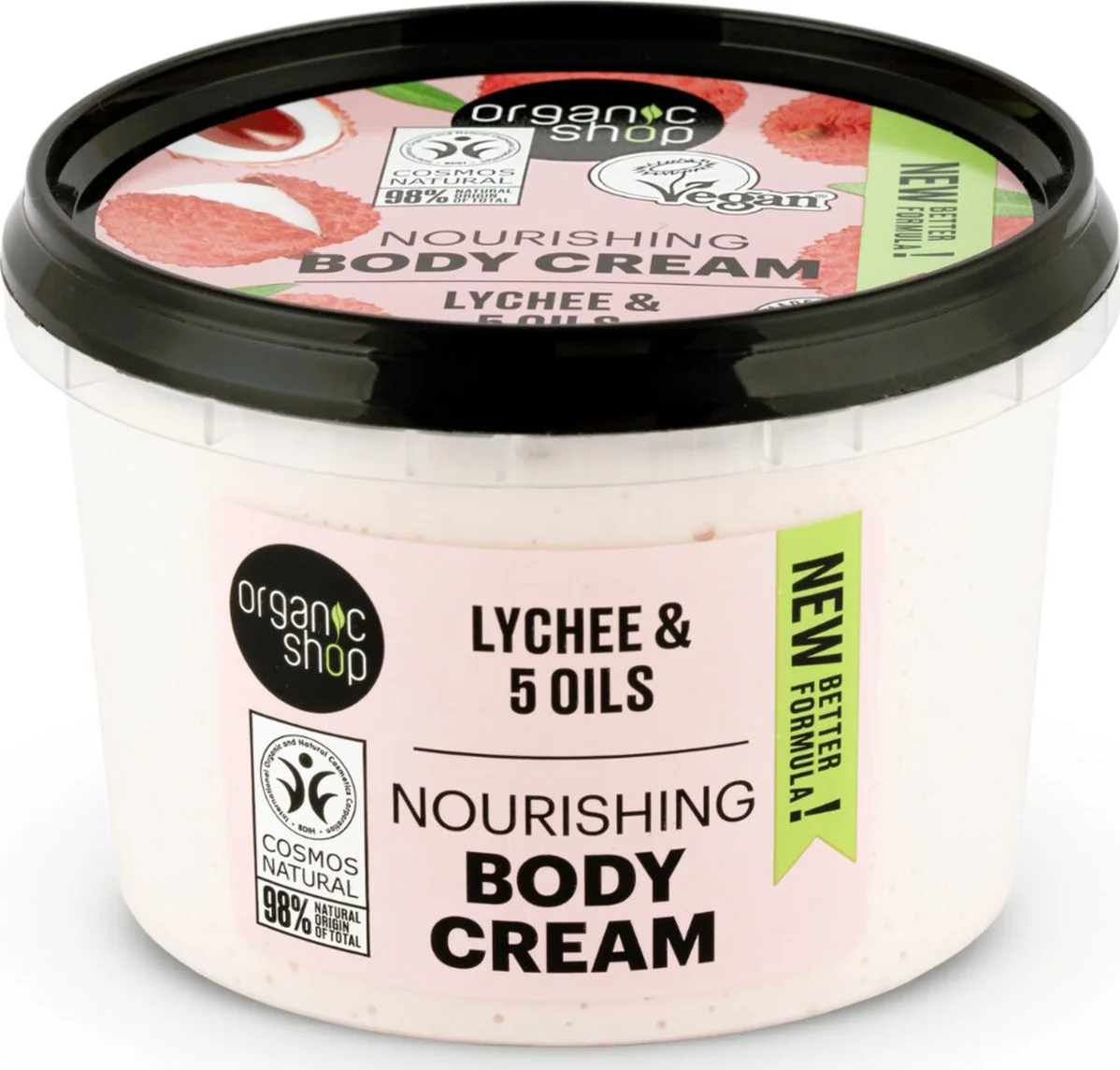 Organic Shop Nourishing Bodycrème Lychee 250 ml