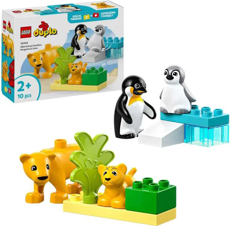 LEGO DUPLO Stad Families van wilde dieren: pinguïns en leeuwen Speelgoed voor Peuters 10442