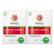 2x Vitals Vitamine A Retinylpalmitaat 4000ie 100 softgels