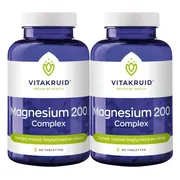 2x Vitakruid Magnesium 200 Complex 90 tabletten