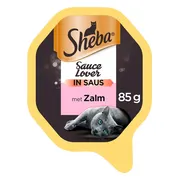 Sheba Kattenvoer Natvoer Sauce Lovers Zalm 85 gr