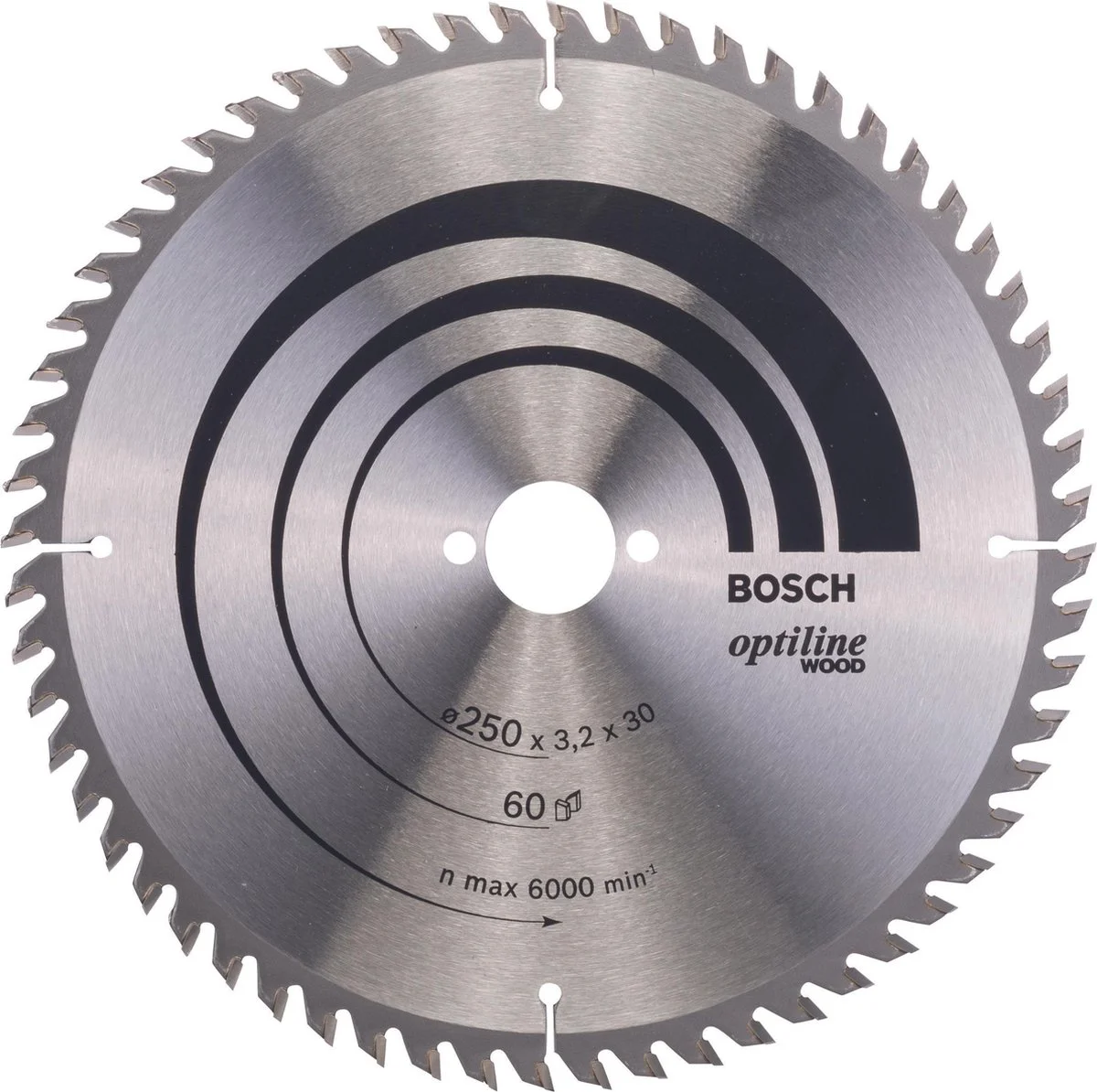 Bosch Professional Cirkelzaagblad PRO Wood | Ø 250 x 3,2 x 30mm 60T - 2608640729