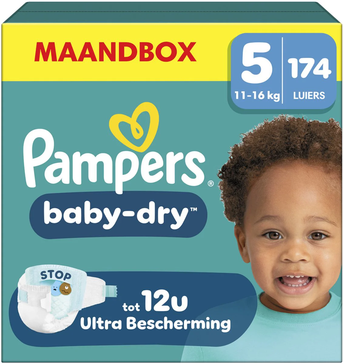 Pampers Baby Dry Luiers Maat 5 (11-16 kg) 174 stuks