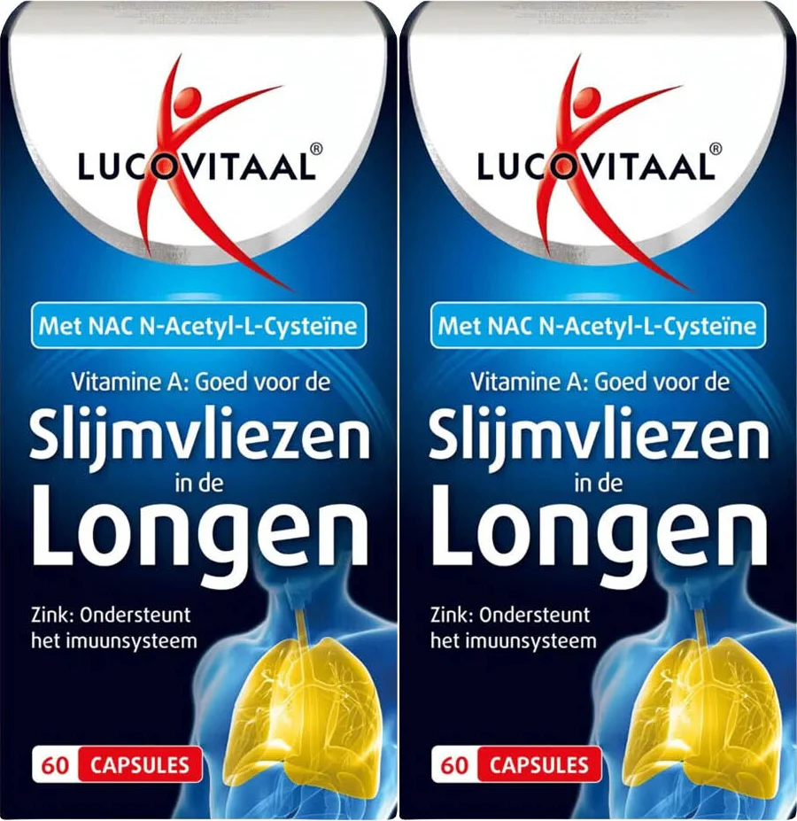 2x Lucovitaal Slijmvliezen in de Longen 60 capsules