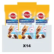 14x Pedigree Dentastix Hondensnacks Medium Single 5-pack 128 gr
