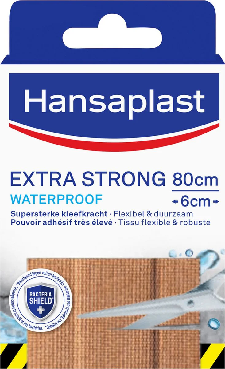 Hansaplast Extra Strong Waterproof Pleisters 80cmx6cm