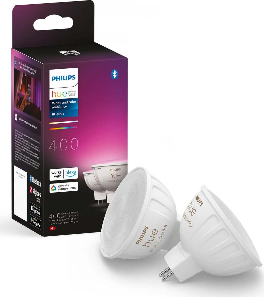 Philips Hue spot White and Color - MR16 - 2-pack