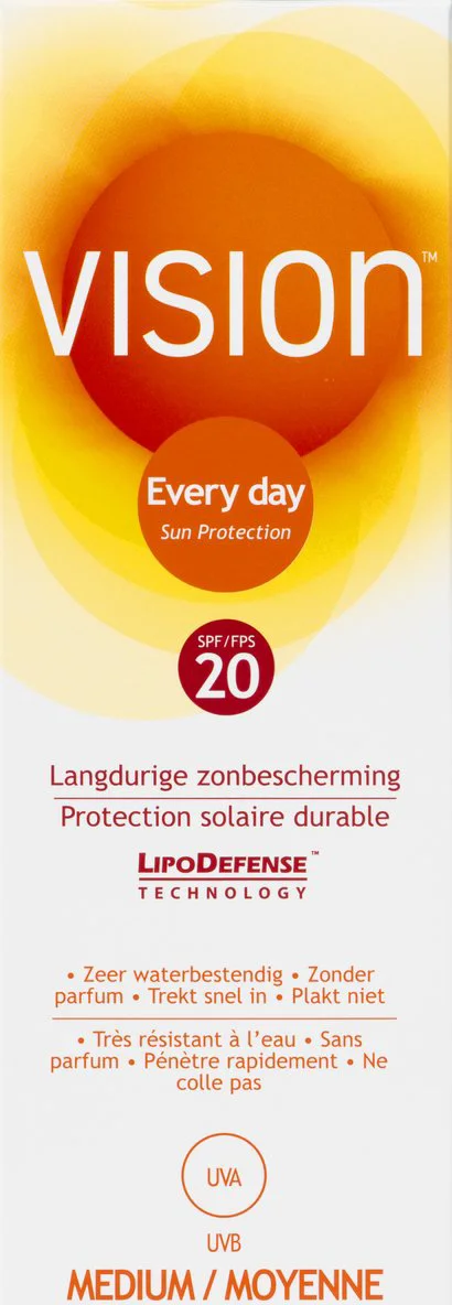 Vision Zonnebrand Every Day Sun SPF 20 180 ml
