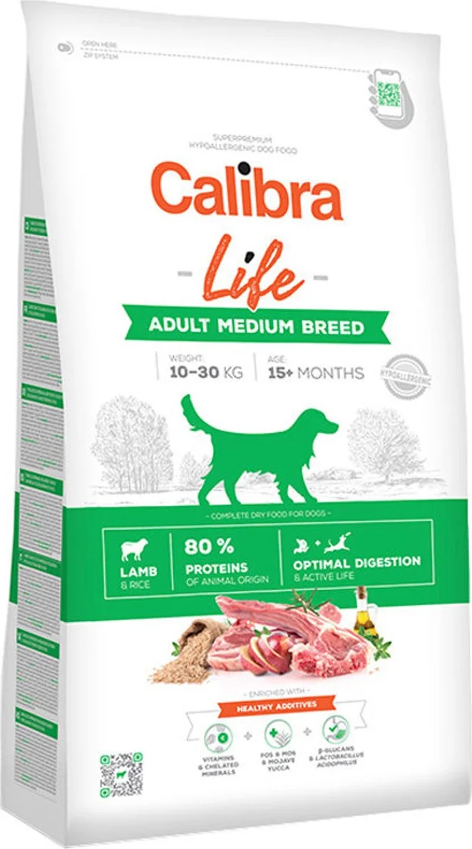 Calibra Life Adult Medium Hondenvoer Lam 2,5 kg