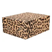 Bellatio Decorations Inpakpapier - panter / luipaard print - 200 x 70 cm - 70 grams - cadeaupapier