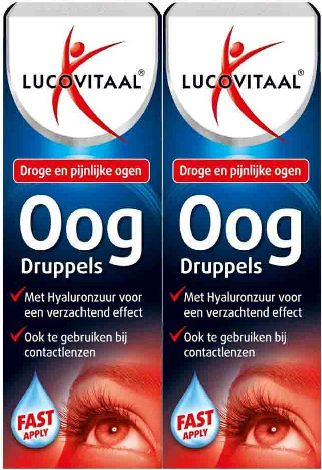 2x Lucovitaal Oogdruppels Droge en Pijnlijke Ogen 10 ml