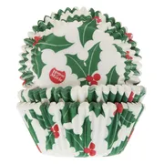 House of Marie Cupcake vormpjes - Kerst Hulst - 50 stuks