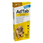 AdTab Anti Vlo en Teek Kauwtabletten Hond 1,3-2,5 kg 3 tabletten