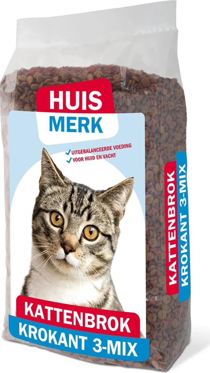 Huismerk Kattenbrok 3mix 10 kg