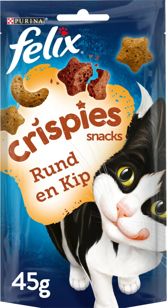 Felix Kattensnack Crispies Rund - Kip 48 gr
