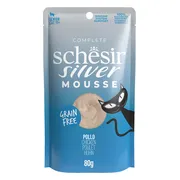12x Schesir Silver Kat Mousse Kip 80 gr