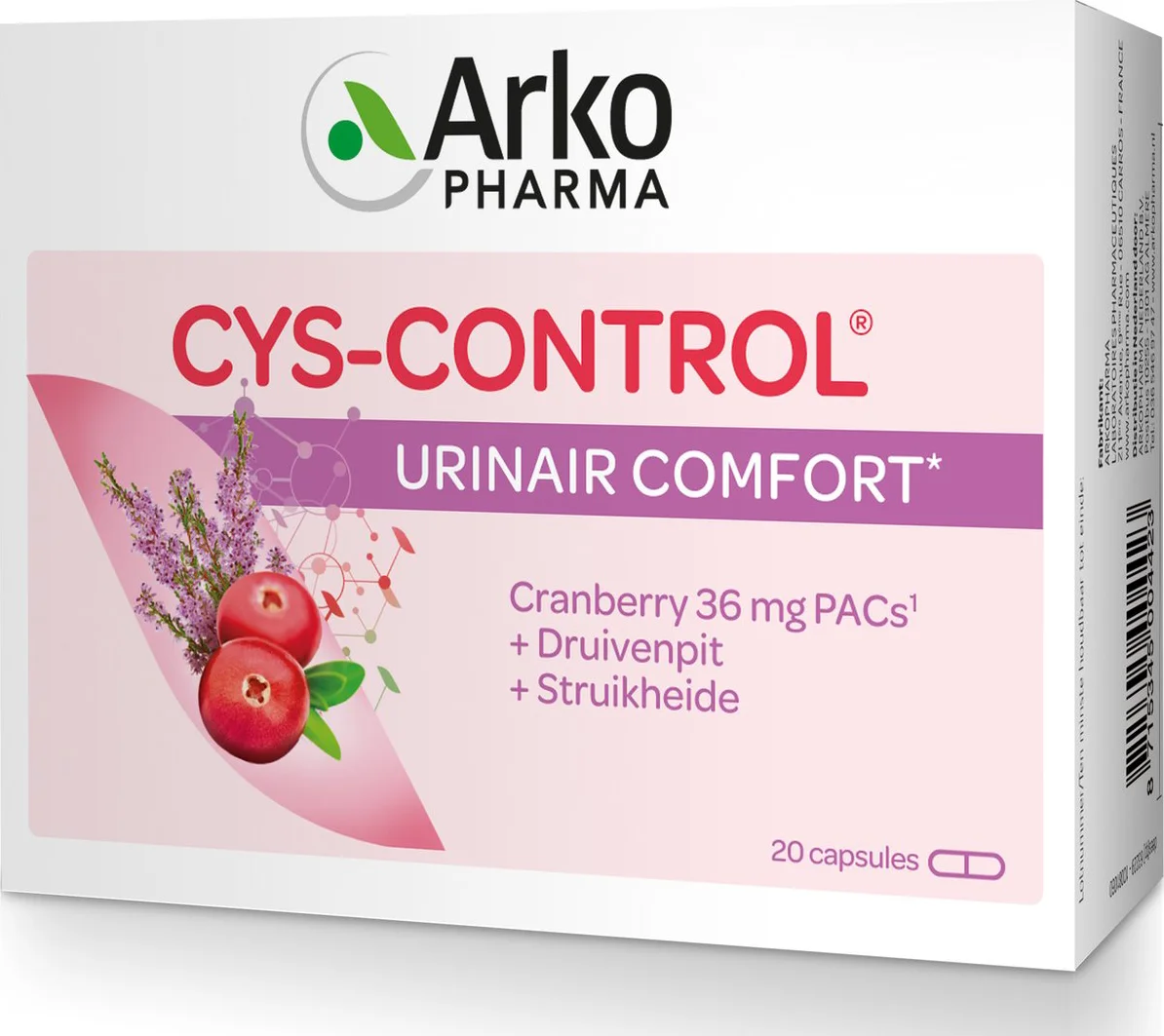 Arkopharma Cys-Control Capsules 20CP