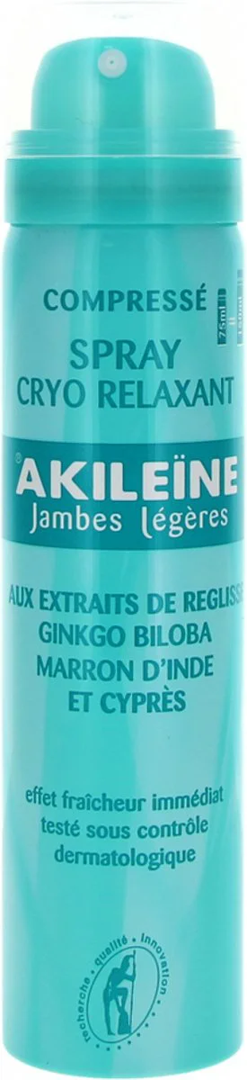 Akileine Cryo Relaxing Spray - voor vermoeide benen 75ML