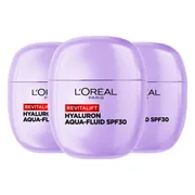 3x L'Oréal Revitalift Filler Hyaluron Aqua-Fluid SPF 30 40 ml