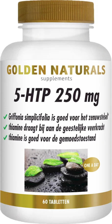2x Golden Naturals 5-HTP 250mg 60 tableten