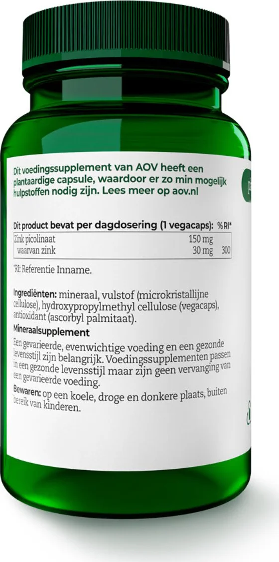2x AOV 530 Zink Picolinaat 60 vegacapsules