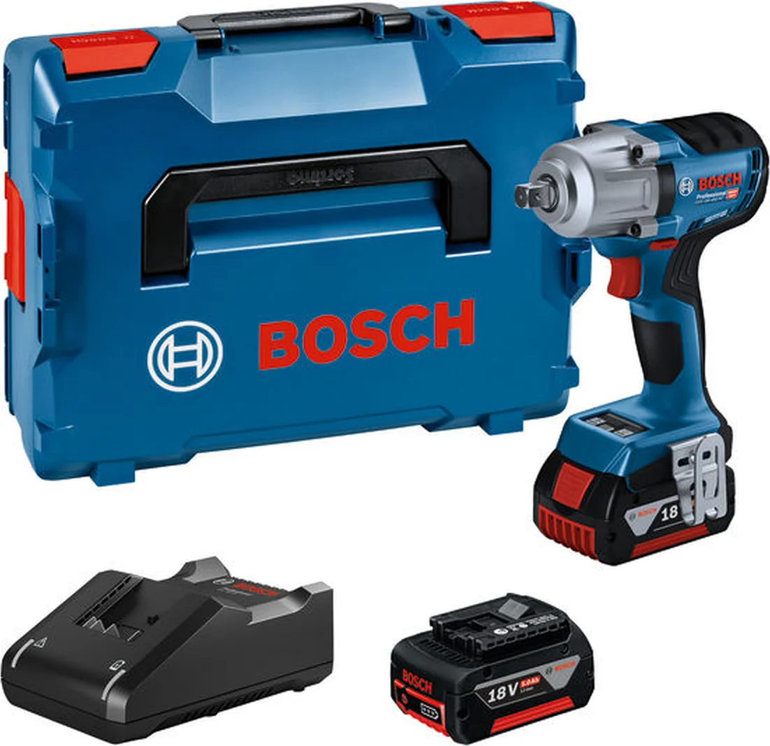 Bosch Professional PRO GDS 18V-450 PC Accu slagmoersleutel 450Nm 1/2" 2x ProCore 4.0Ah + CoMo - 06019K4102