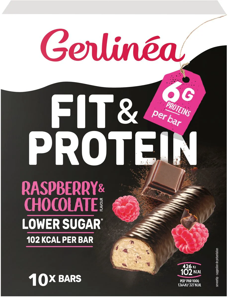 Gerlinea Repen Framboos & Chocolade 10x31 gr