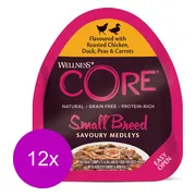 12x Wellness Core Hondenvoer Small Savoury Medleys Kip - Eend 85 gr