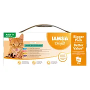 IAMS Delights Land - Sea Adult Kattenvoer Nat in Gelei 48 x 85 gr