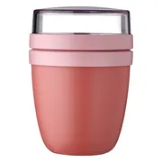 Mepal Lunchpot mini Ellipse - 300 ml - Yoghurt en Muesli beker to go - Geschikt voor vriezer. magnetron en vaatwasser - Vivid mauve