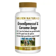 2x Golden Naturals Groenlipmossel & Curcuma longa 60 capsules