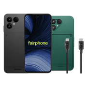 Fairphone 6+ 256GB Zwart 5G + Basis Accessoirepakket