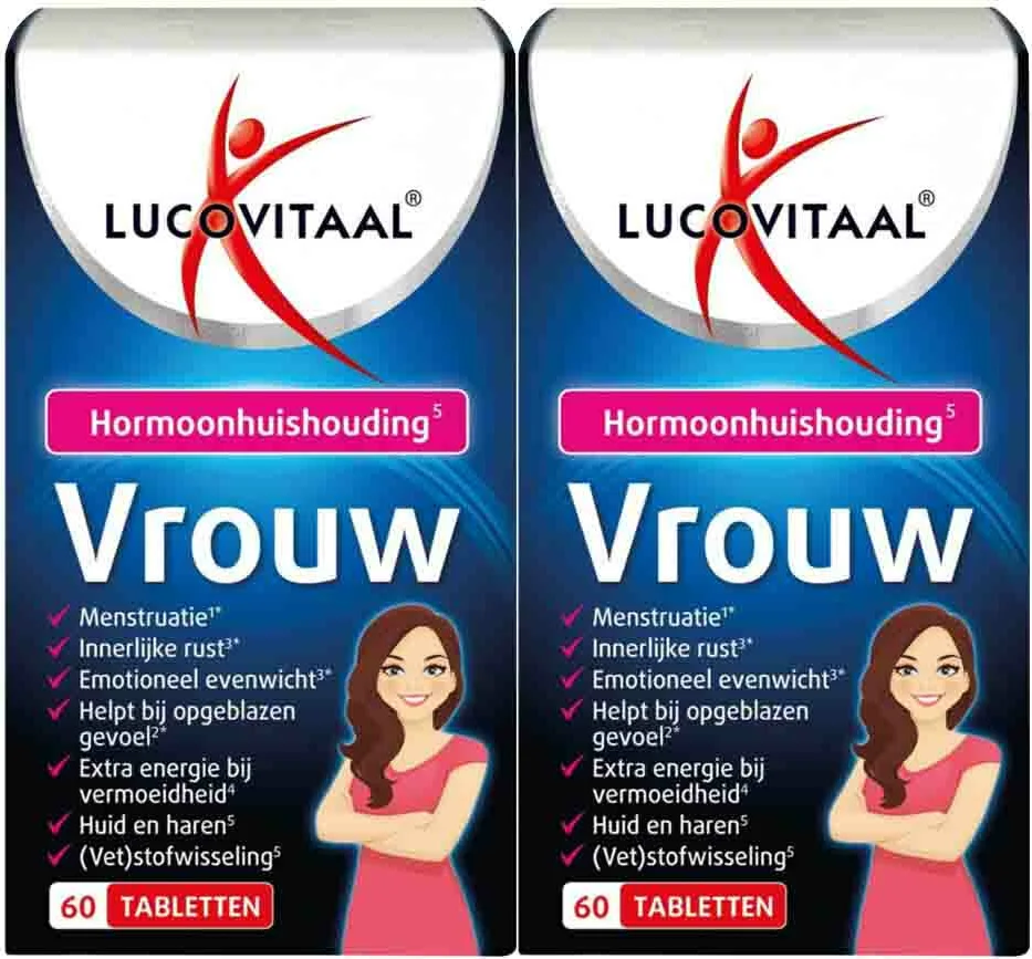 2x Lucovitaal Vrouw Hormoonsupport 60 tabletten