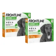 2x Frontline Combo Spot On Anti Vlooien en Teken Druppels Hond 2 - 10 kg 6 pipetten