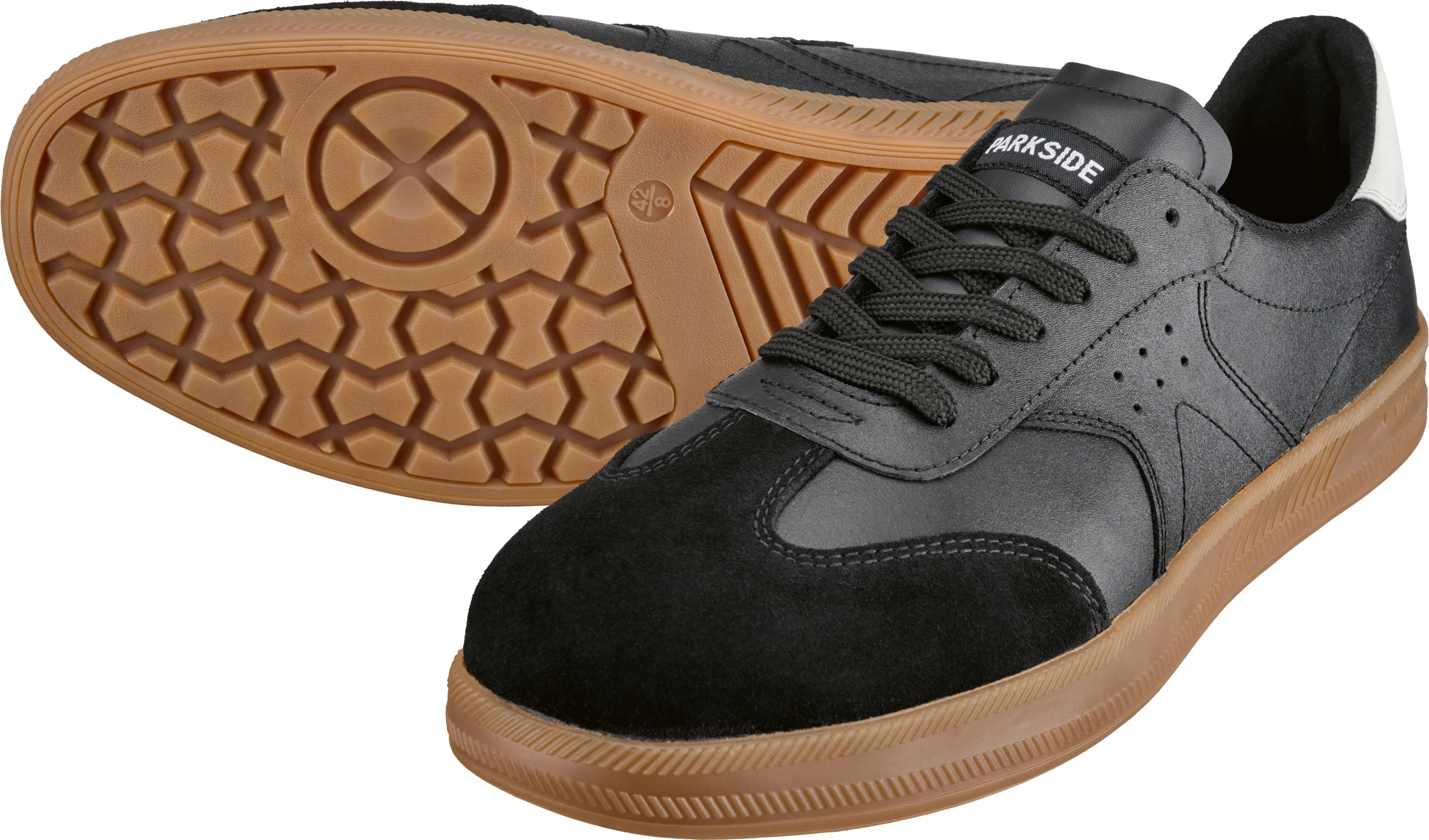 PARKSIDE Heren werkschoenen S1, van leer (Zwart, 46)