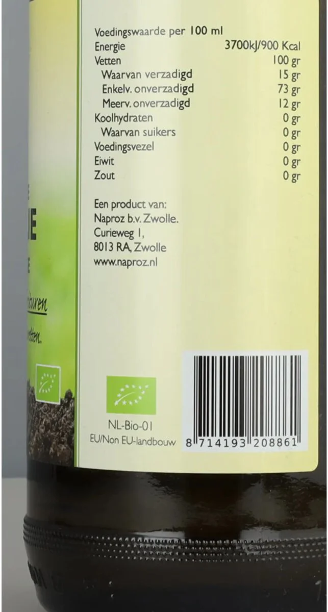 Boerjan Biologische Olijfolie Extra Vierge 1LT