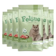 6x HobbyFirst Feline Kattenvoer Droog Sensitive Sterilised 1,5 kg