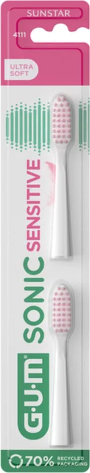 3x GUM Opzetborstels Sonic Daily Sensitive 2 stuks
