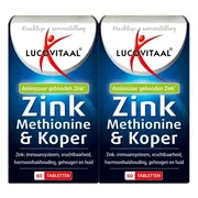 2x Lucovitaal Zink Methionine & Koper 60 tabletten