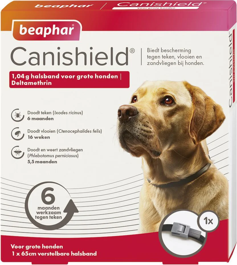 Beaphar Canishield Anti Vlooien en Tekenband Hond L 65 cm