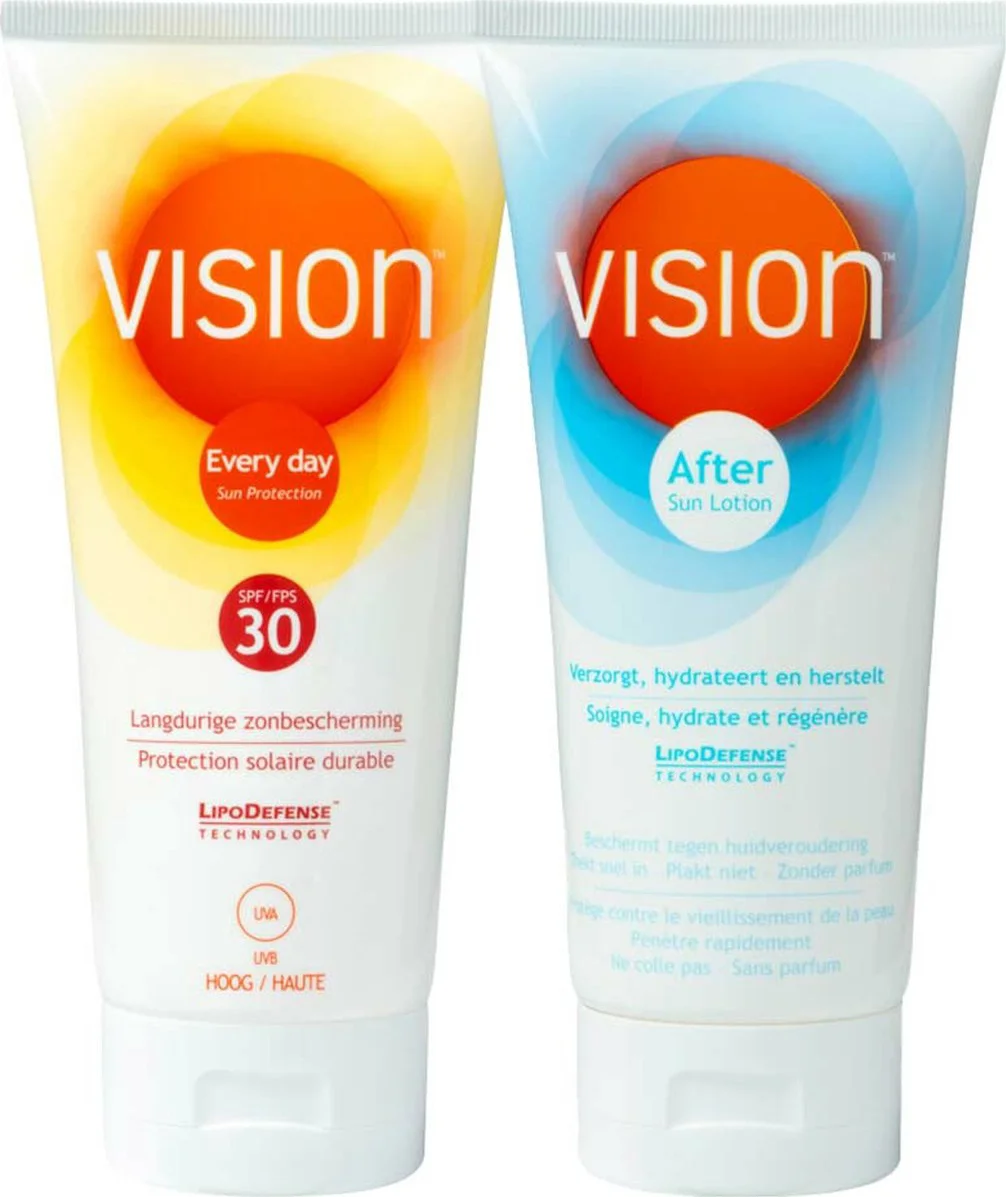 Vision SPF30 Zonnebescherming & Verzorging Pakket