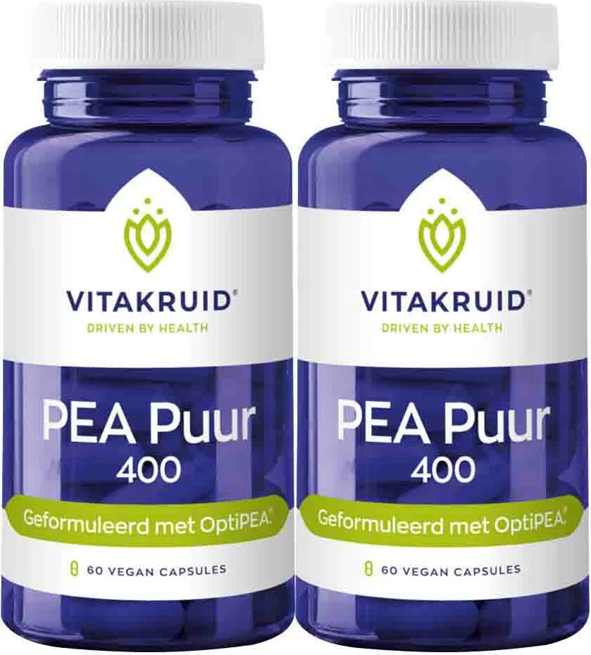 2x Vitakruid Pea Puur 400 60 vegancapsules